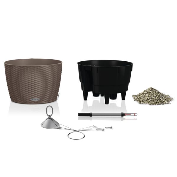 LECHUZA hængekrukke NIDO Cottage 35 ALL-IN-ONE mørkebrun