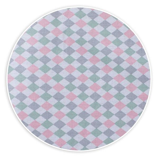 tiSsi sengerand til MAXI Boxspring-tremmeseng diamantm&oslash;nster pastel