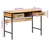 vidaXL Skrivebord med skuffe Brun 100 x 50 x 75 cm Massivt mangotræ