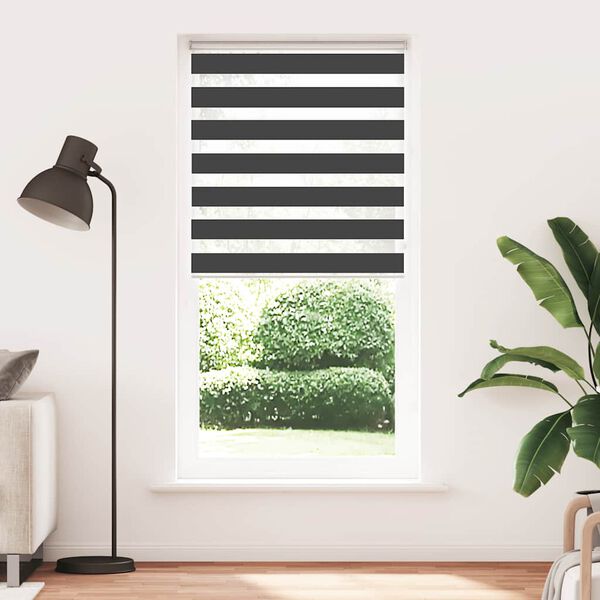 vidaXL zebragardin sort 105x230 cm stofbredde 100,9 cm polyester