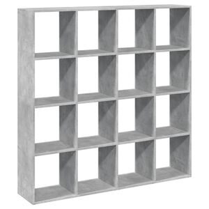 vidaXL bogskab 137,5x29x137,5 cm konstrueret tr&aelig; betongr&aring;