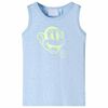 Tanktop til b&oslash;rn str. 92 bl&aring;meleret