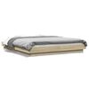 vidaXL sengestel 150x200 cm konstrueret tr&aelig; sonoma-eg