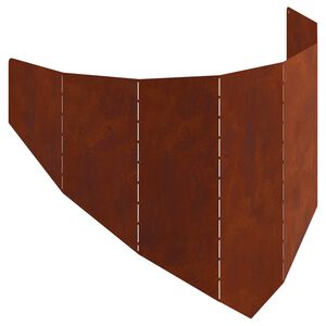 vidaXL Pl&aelig;nekant 100 x 45 cm St&aring;l Rusten