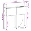 vidaXL Opbevaringshovedgavl med Opladningsstation Sonoma-eg 90 cm