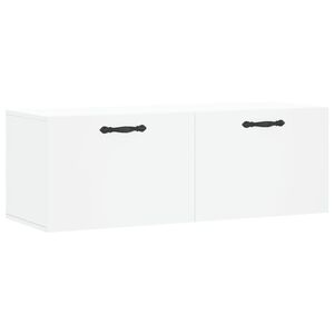 vidaXL v&aelig;gskab 100x36,5x35 cm konstrueret tr&aelig; hvid