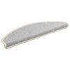 vidaXL trappem&aring;tter 15 stk. 65x21x4 cm s&oslash;lv halvrund store