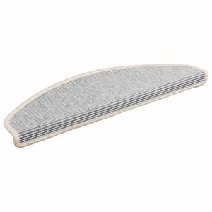 vidaXL trappem&aring;tter 15 stk. 65x21x4 cm s&oslash;lv halvrund store