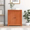 vidaXL Sideboard Voks brun 70 x 35 x 80 cm Massiv fyrretr&aelig;