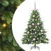 vidaXL Kunstigt juletr&aelig; med 150 LED'er Gr&oslash;n 120 cm PE og PVC