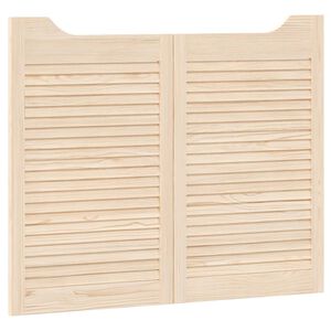 vidaXL Svingd&oslash;re 2 stk. 80 x 50 cm Massivt fyrretr&aelig; Naturfarvet