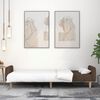 vidaXL 2-personers sovesofa stof brun