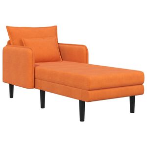 vidaXL Overdimensioneret chaiselong Orange Corduroy stof