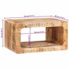 vidaXL Sengebord 2 pcs Brun 45 x 30 x 24 cm Massivt mangotr&aelig;