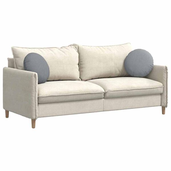 vidaXL S&aelig;depuder 2 pcs Lysegr&aring; &Oslash;40 x 13 cm Stof