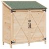 vidaXL Have Skur Naturfarvet 106 x 56 x 113,5 cm Massivt Fyrretr&aelig;