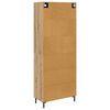 vidaXL Highboard Artisan Egetr&aelig; 69,5 x 34 x 180 cm Konstrueret tr&aelig;