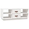vidaXL sofabord 100x50x41 cm massivt fyrretr&aelig; hvid