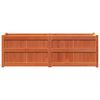 vidaXL plantekasse 150x50x50 cm massivt fyrretræ gyldenbrun