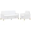 vidaXL Sofa s&aelig;t med opbevaring 2 stk. Hvid Polyester