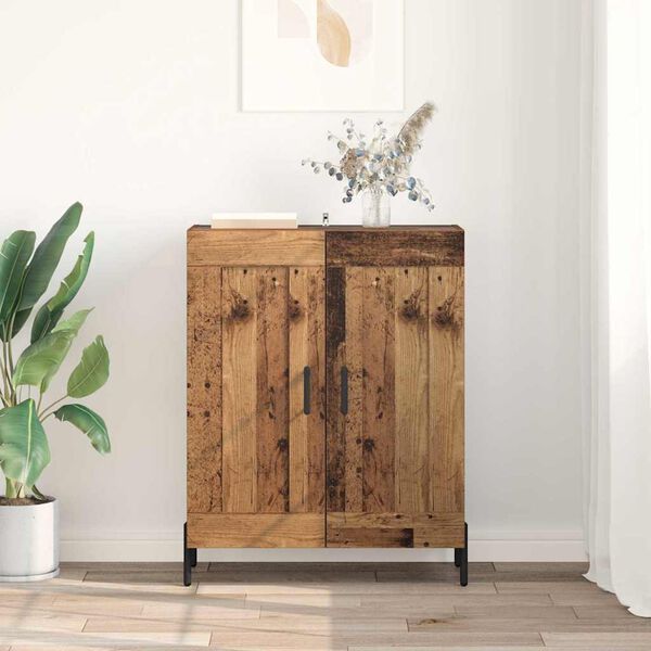 vidaXL Sideboard Gammelt tr&aelig; 69,5 x 34 x 90 cm Ingeni&oslash;rt tr&aelig; og jern