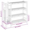 vidaXL Skostativ med hylde Naturfarvet 88 x 27 x 80 cm Bambus
