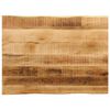 vidaXL bordplade 70x60x3,8 cm naturlig kant massivt ru mangotr&aelig;