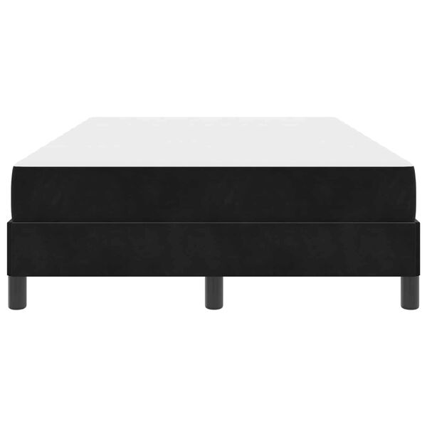 vidaXL Box spring seng med madras Sort 120 x 190 cm Stof