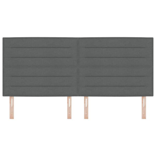 vidaXL Hovedg&aelig;rde M&oslash;rkegr&aring; 200 cm Stof