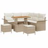 vidaXL Havesofa S&aelig;t med pude med opbevaring 8 pcs Beige og creme