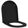 vidaXL Toilet s&aelig;de Indstillelig Sort 48 x 36,5 x 4,5 cm Polypropylen