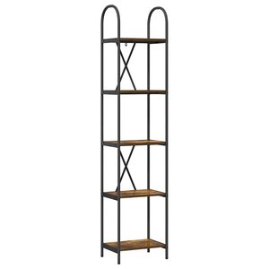 vidaXL Bogreol 5 niveauer 40 x 30 x 183 cm Konstrueret tr&aelig; R&oslash;get eg