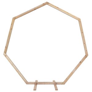 vidaXL Bryllupsbue Lys Brun 221 x 92 x 216 cm Massivt fyrretr&aelig;