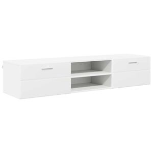 vidaXL Tr&aelig;skab 150 x 39 x 30 cm Hvid Konstrueret tr&aelig;