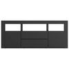 vidaXL tv-bord 120x30x50 cm konstrueret træ sort