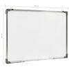 vidaXL magnetisk whiteboard 90x60 cm stål hvid