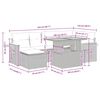 vidaXL sofas&aelig;t til haven 7 dele med hynder polyrattan akacietr&aelig; beige