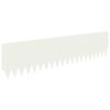 vidaXL Pl&aelig;nekant 20 pcs 103 x 25 cm St&aring;l Hvid