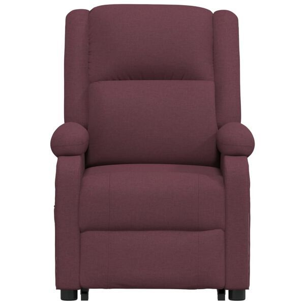 vidaXL løftestol med massagefunktion stof lilla