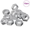 vidaXL Sekskantm&oslash;trik 12 pcs S&oslash;lv M6 Metal