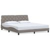 vidaXL sengeramme uden madras 180x200 cm stof gr&aring;brun