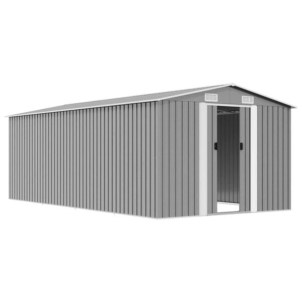 vidaXL haveskur 257x489x181 cm metal gr&aring;