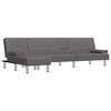 vidaXL L-formet sovesofa 255x140x70 cm kunstl&aelig;der gr&aring;