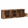 vidaXL Sideboard Gammelt træ 202 x 37 x 67 cm Konstrueret træ