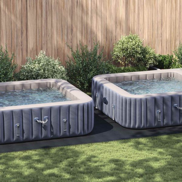 vidaXL Pool Bundark Sort 750 x 372 x 0,1 cm Non-woven stof