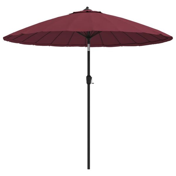 vidaXL parasol med aluminiumstang 270 cm bordeauxr&oslash;d