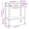 vidaXL Arbejdsl&aelig;nger med skuffe Sort 80 x 40 x 91 cm Konstrueret tr&aelig;