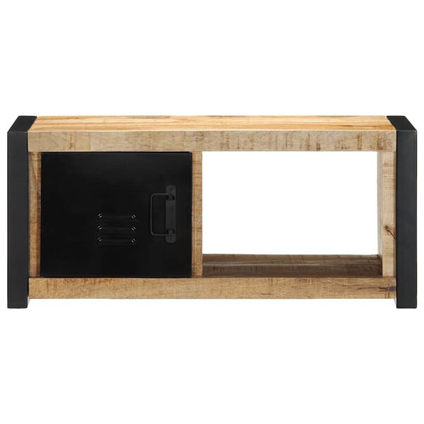 vidaXL tv-bord 80x30x35 cm massivt ru mangotræ