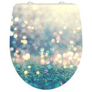 SCH&Uuml;TTE toilets&aelig;de med soft-close MAGIC LIGHT h&oslash;jglans duroplast