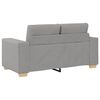 vidaXL Sofa 3 pcs Skygr&aring; 221 x 80 x 80 cm Linned-blandet stof
